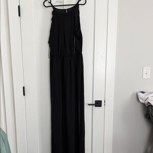 by & by Black Maxi Dress with Spaghetti Straps